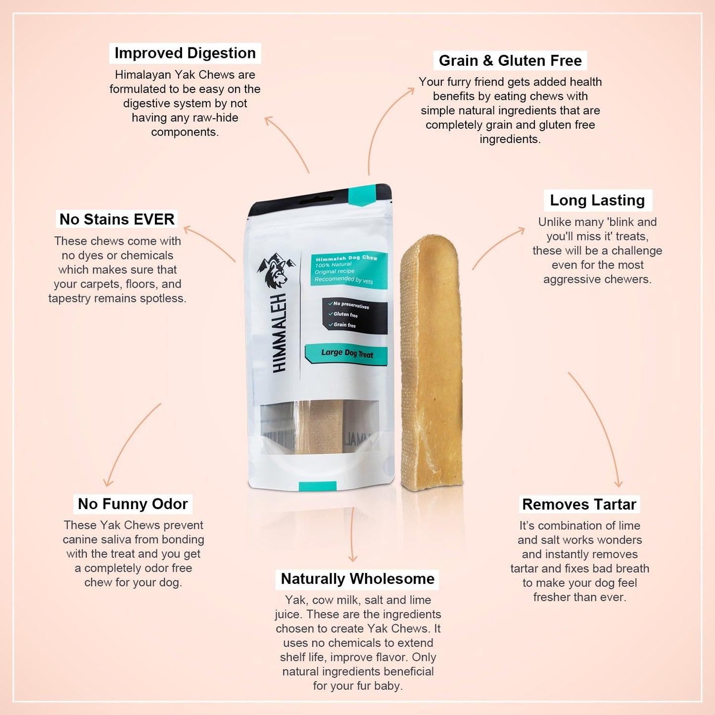 Premium Yak chew dental treat Bundle