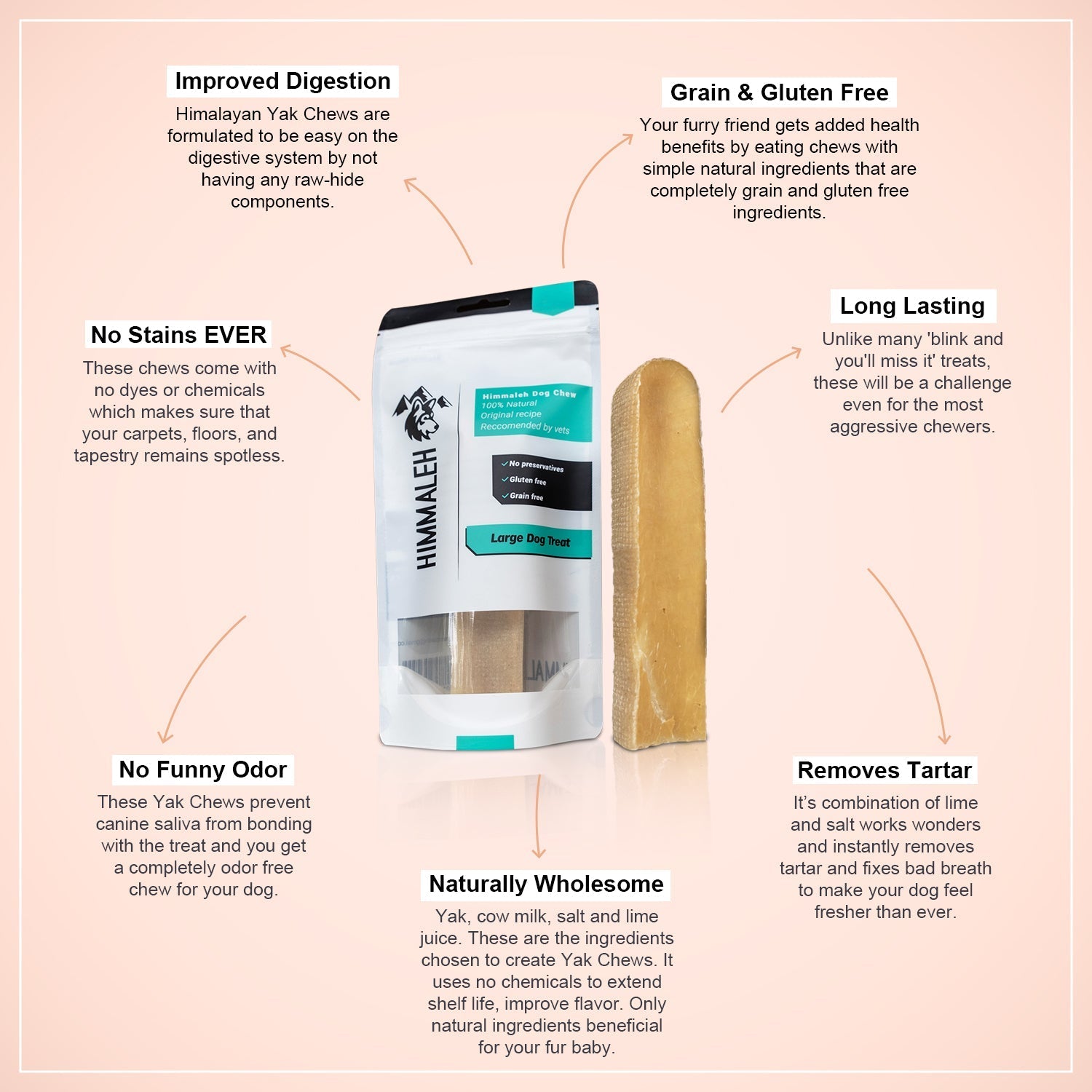 Premium Yak chew dental treat Bundle