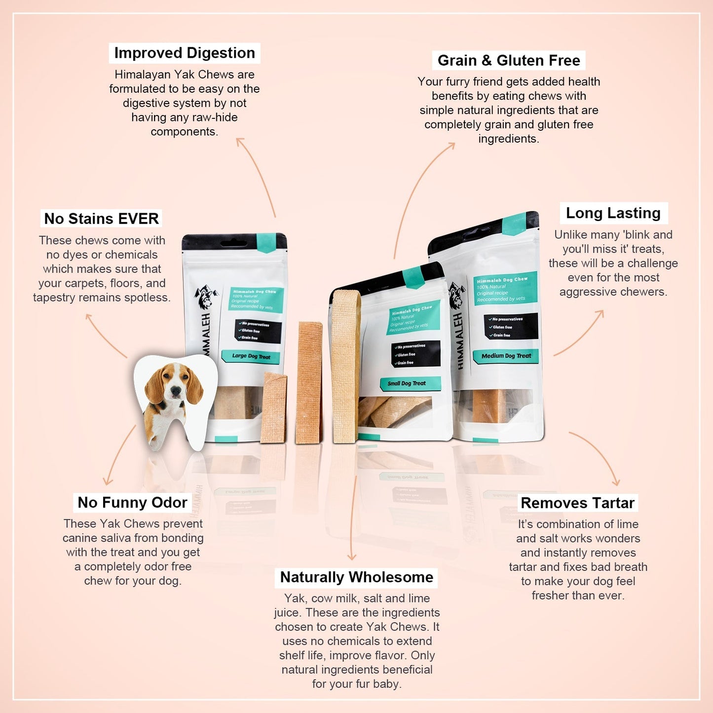 Premium Yak chew dental treat Bundle