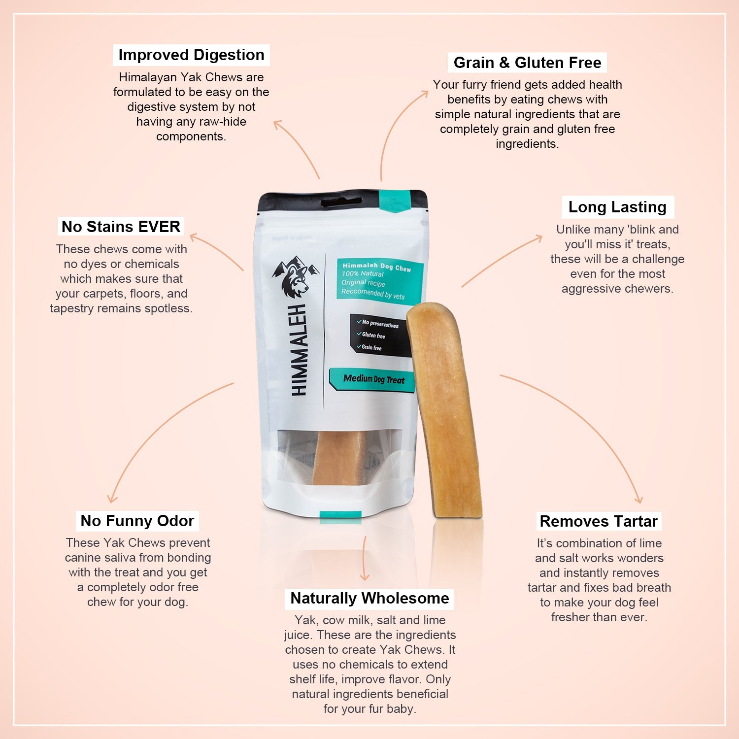 Premium Yak chew dental treat Bundle