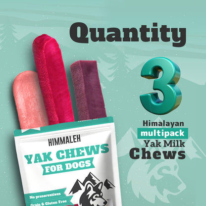 Flavoured Yak chews (Bluberry Cranberry Strawberry)