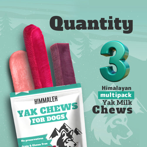 Flavoured Yak Chews (Bluberry Cranberry Strawberry)