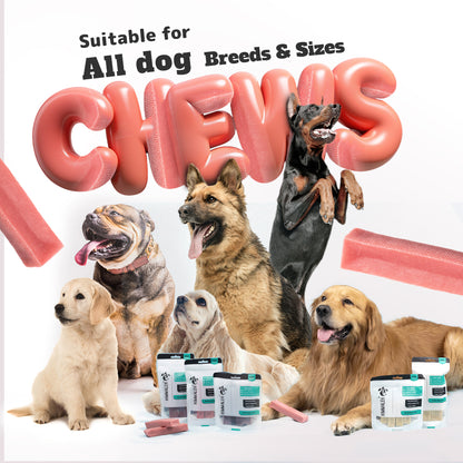 Strawbery yak chews for dogs