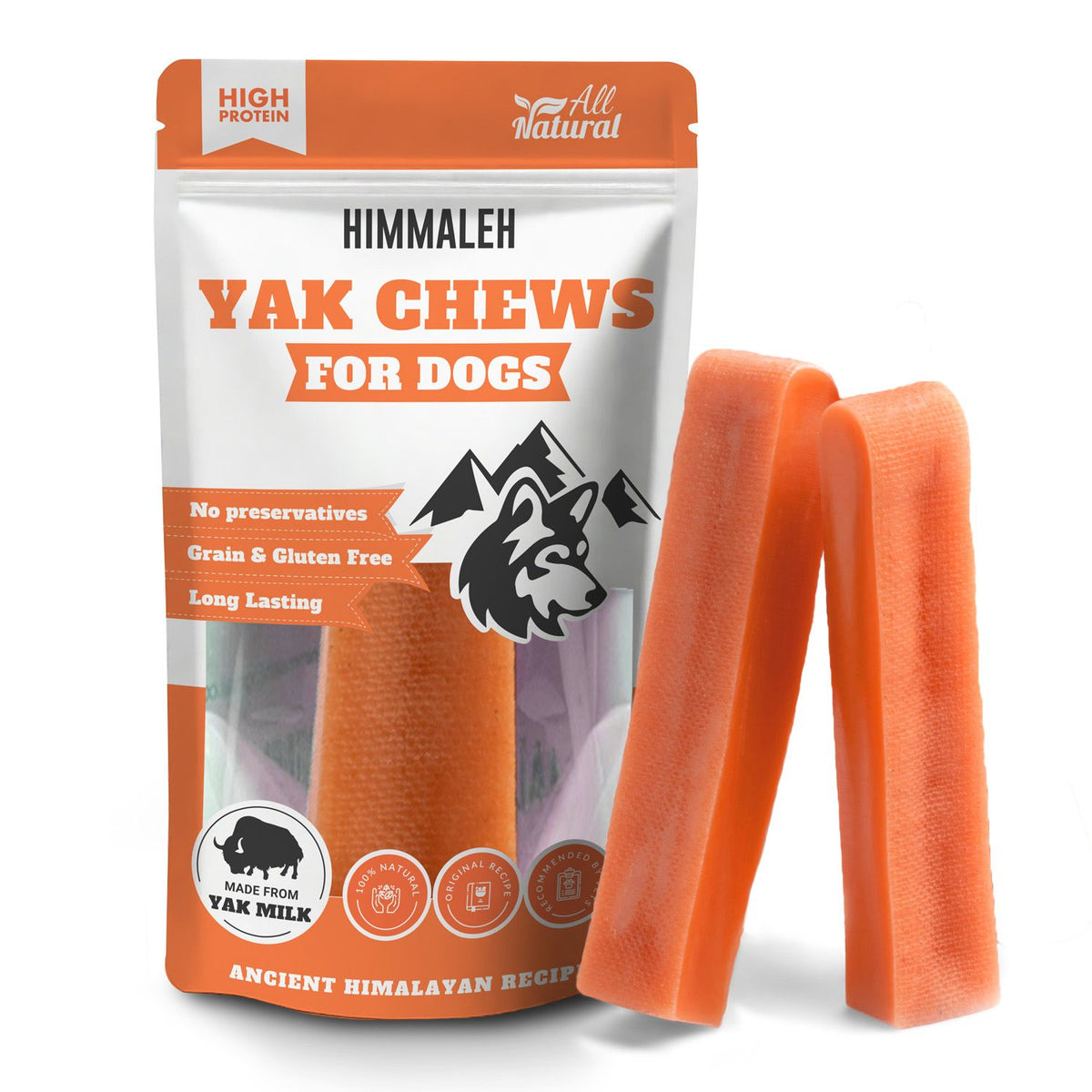 Pumpkin Yak Chews for Dogs