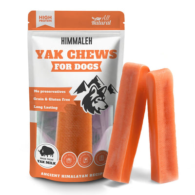 Pumpkin yak chews for dogs