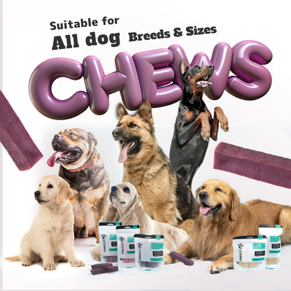 Blueberry yak chews for dogs