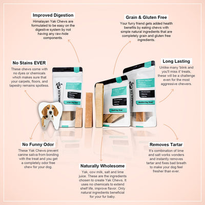 Premium Yak chew dental treat Bundle
