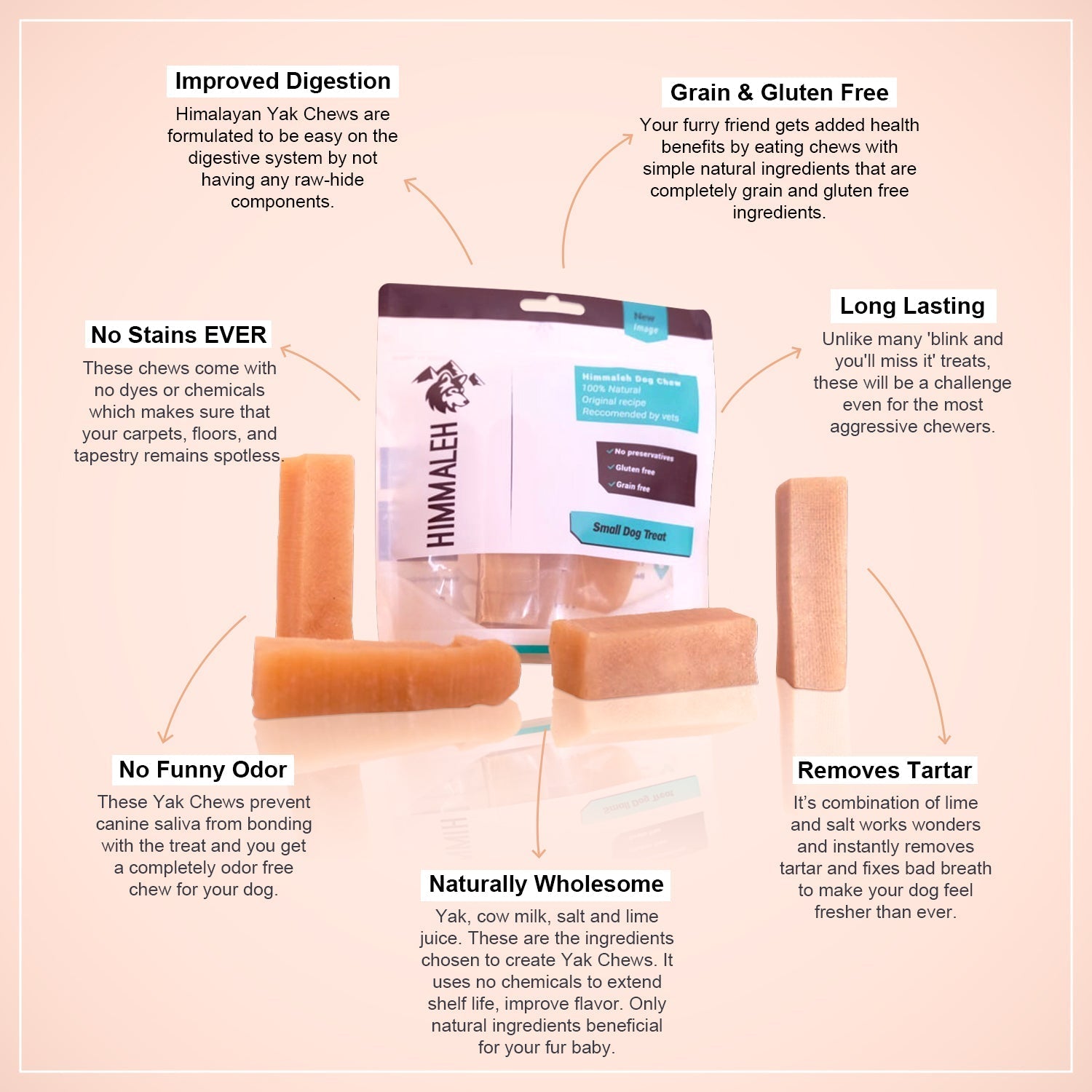 Premium Yak chew dental treat Bundle