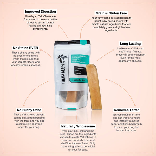 Premium Yak chew dental treat Bundle